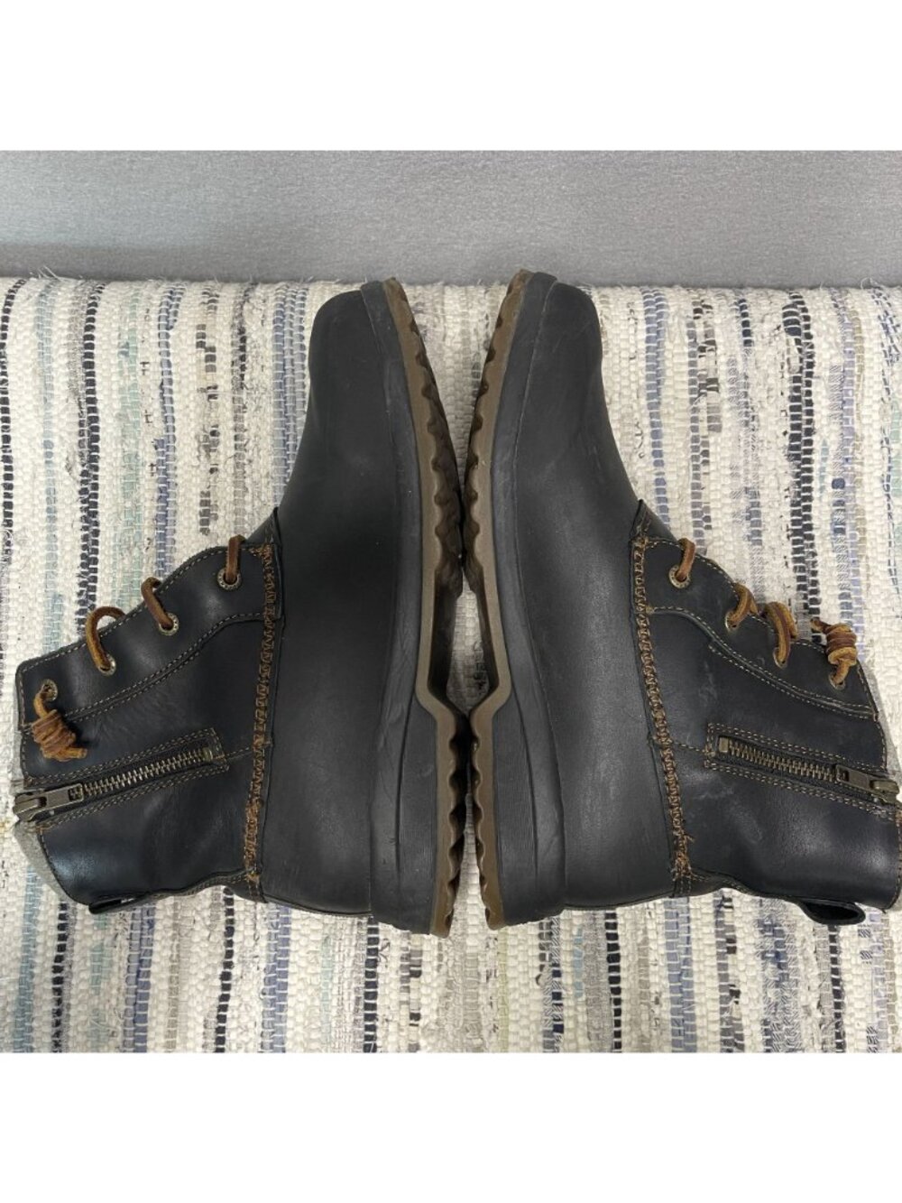 Sperry Top-Sider Maritime Repel Waterproof Snow Boots Black Felt Collar W 9.5 - Picture 5 of 9